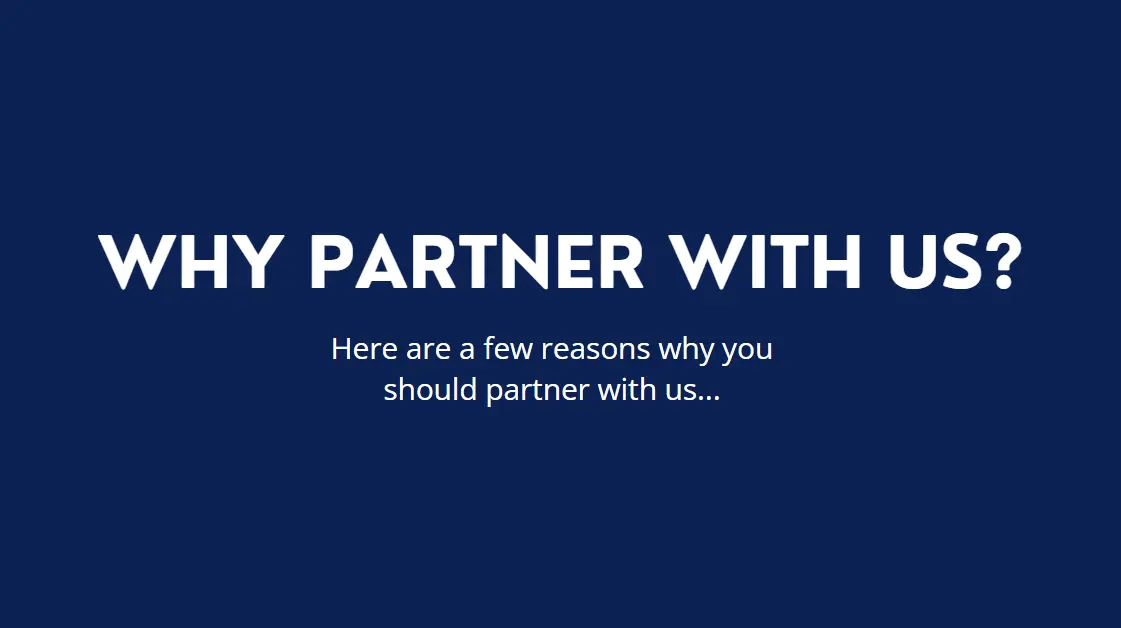 Why partner with us